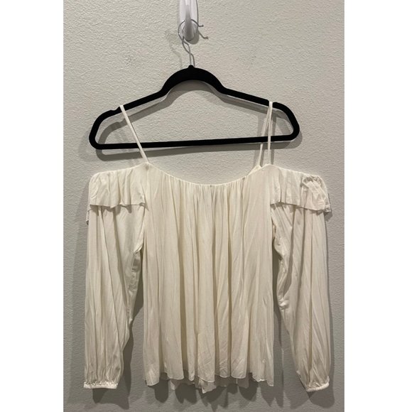 BAILEY/44 Off Shoulder Ruffle Ivory Blouse - Picture 3 of 3